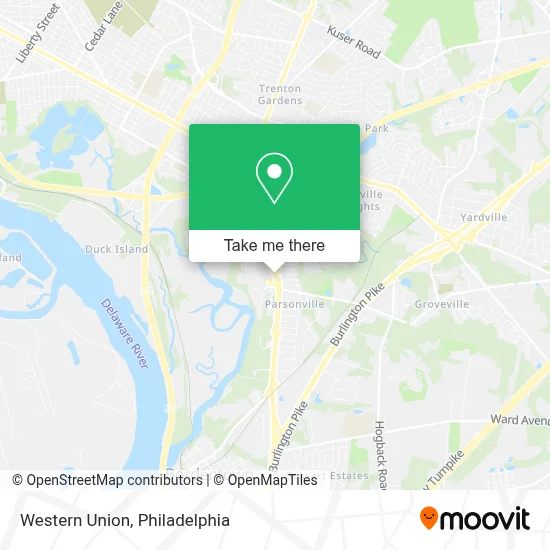 Western Union map