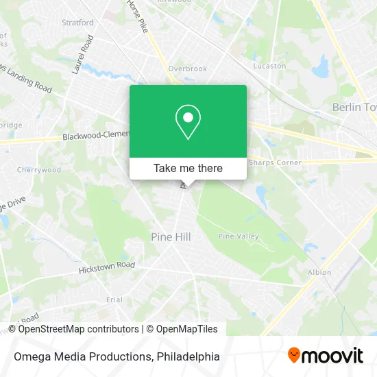 Omega Media Productions map