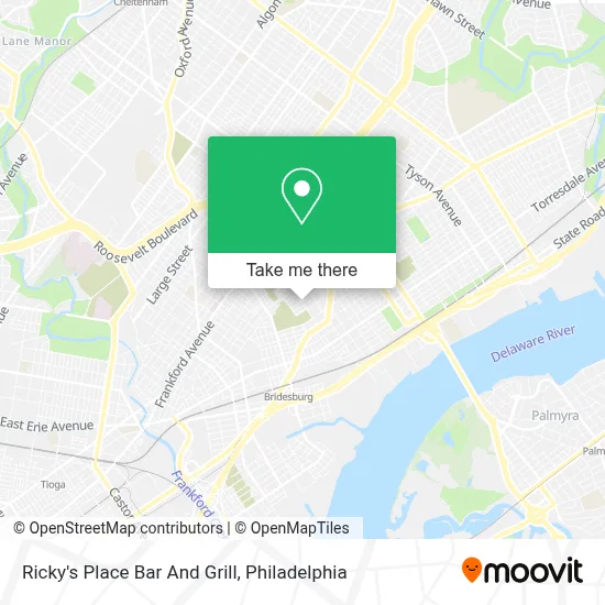 Ricky's Place Bar And Grill map
