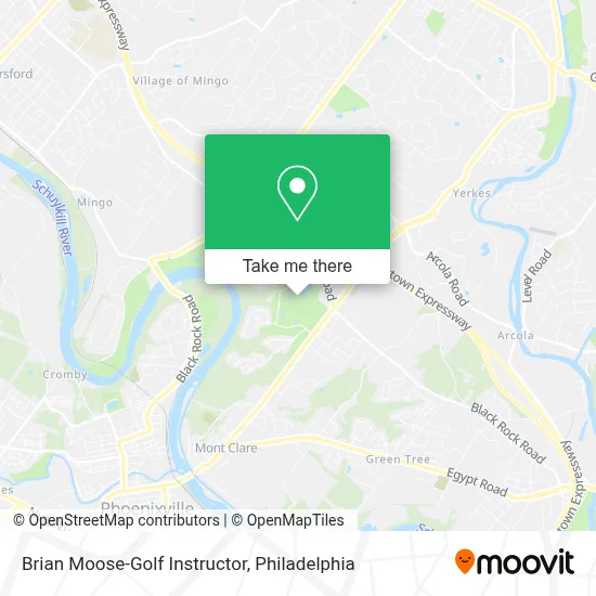 Brian Moose-Golf Instructor map