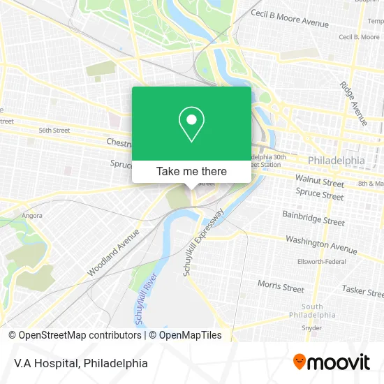 V.A Hospital map