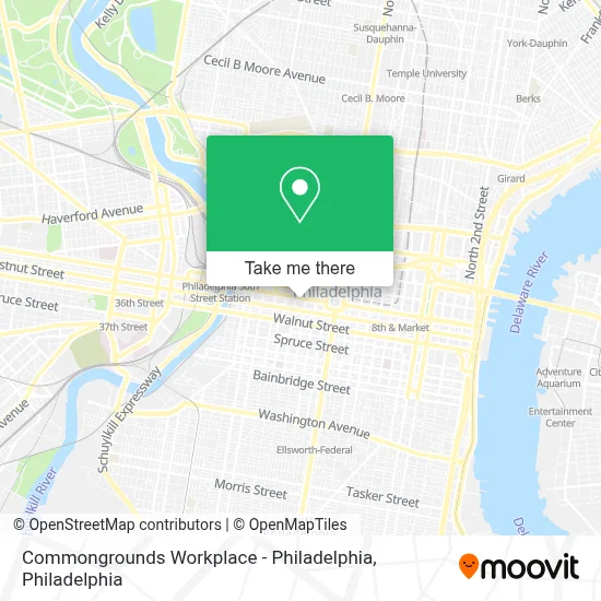 Commongrounds Workplace - Philadelphia map