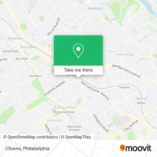 Chums map