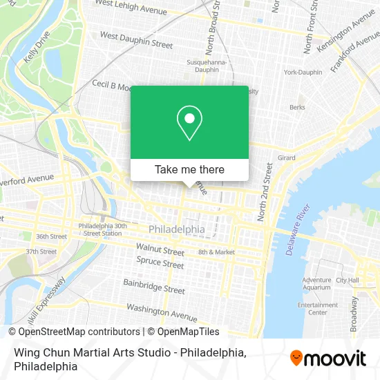 Wing Chun Martial Arts Studio - Philadelphia map