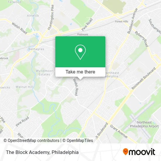 The Block Academy map