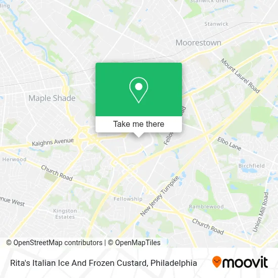 Rita's Italian Ice And Frozen Custard map