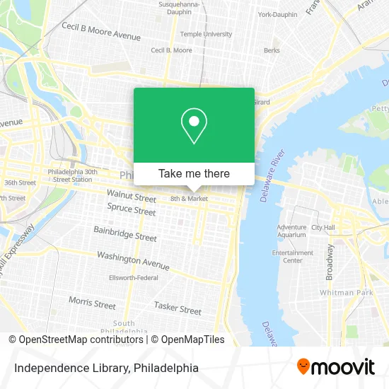 Independence Library map