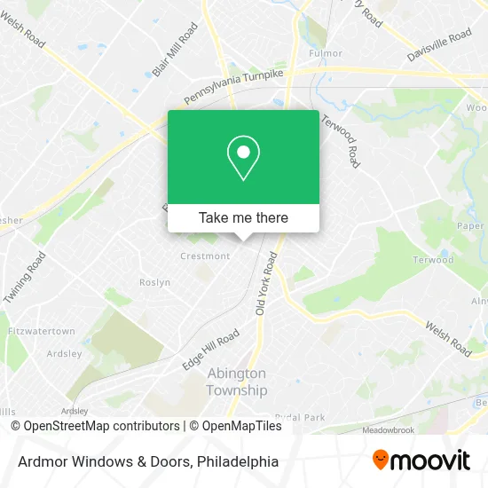 Ardmor Windows & Doors map