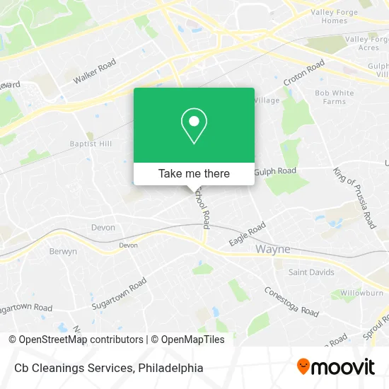 Cb Cleanings Services map