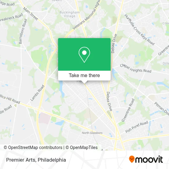 Premier Arts map