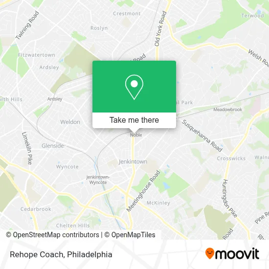 Rehope Coach map