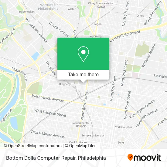Bottom Dolla Computer Repair map