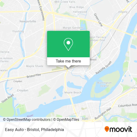 Easy Auto - Bristol map