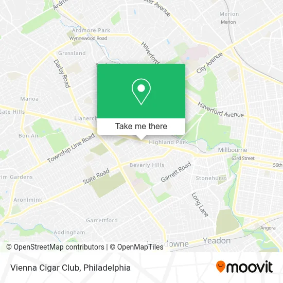 Vienna Cigar Club map