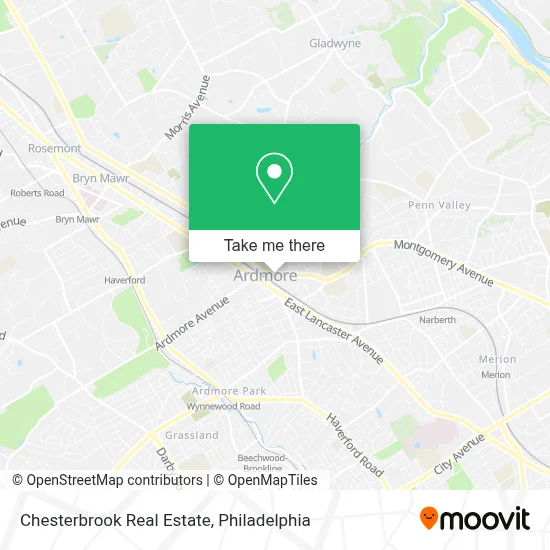 Chesterbrook Real Estate map