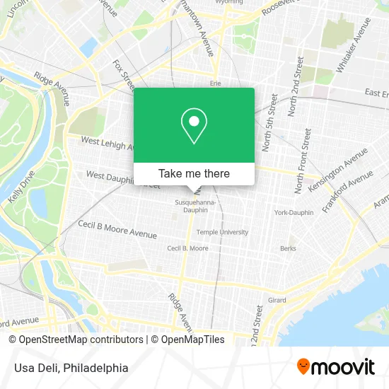 Usa Deli map