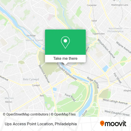 Ups Access Point Location map