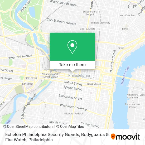 Echelon Philadelphia Security Guards, Bodyguards & Fire Watch map