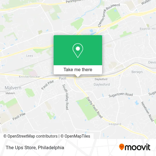 The Ups Store map