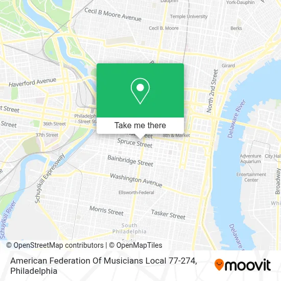 American Federation Of Musicians Local 77-274 map
