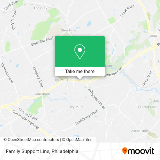 Family Support Line map
