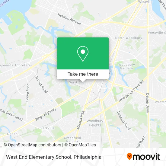 West End Elementary School map