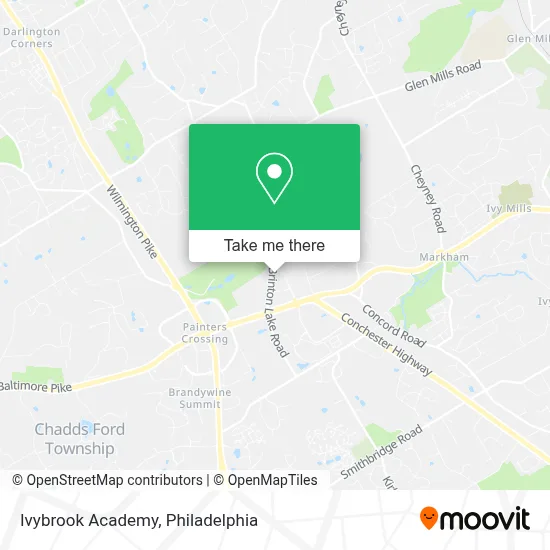 Ivybrook Academy map