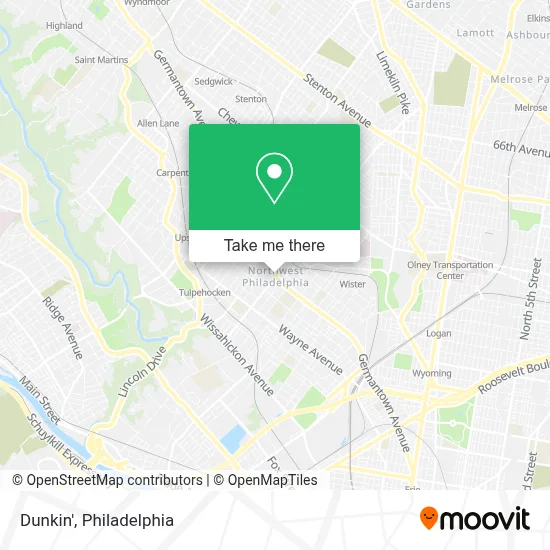 Dunkin' map
