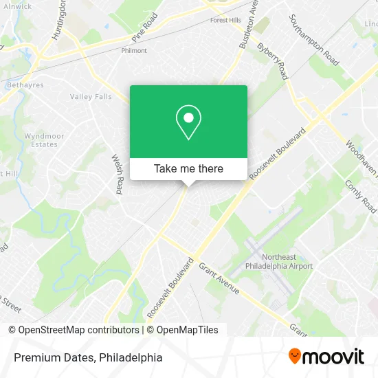 Premium Dates map