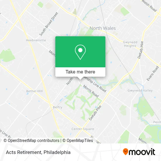 Acts Retirement map