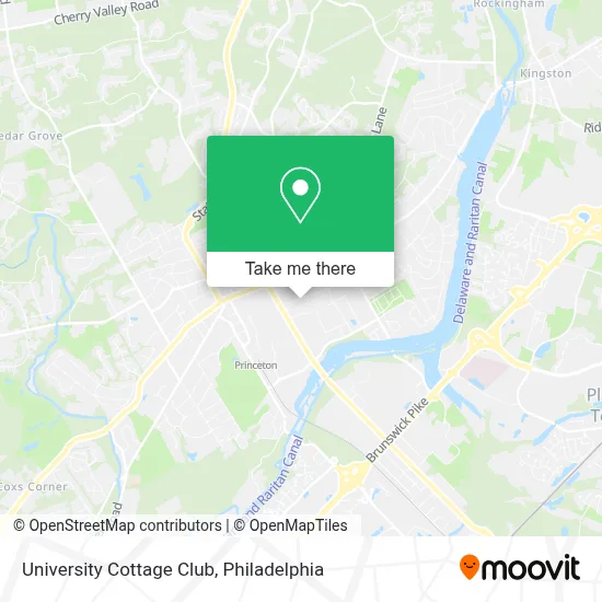 University Cottage Club map