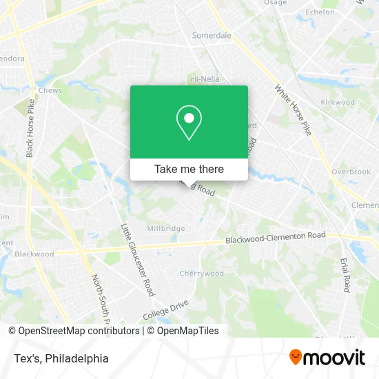 Tex's map