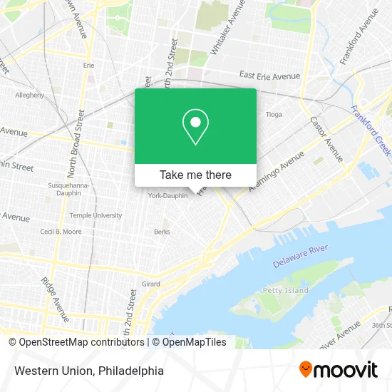 Western Union map