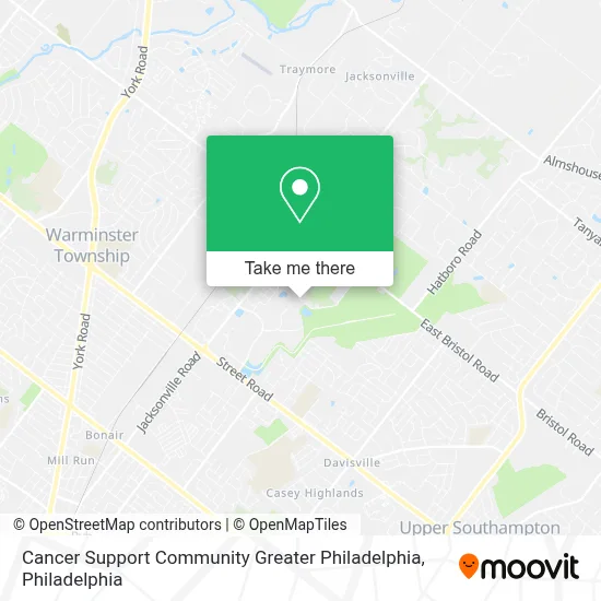 Cancer Support Community Greater Philadelphia map