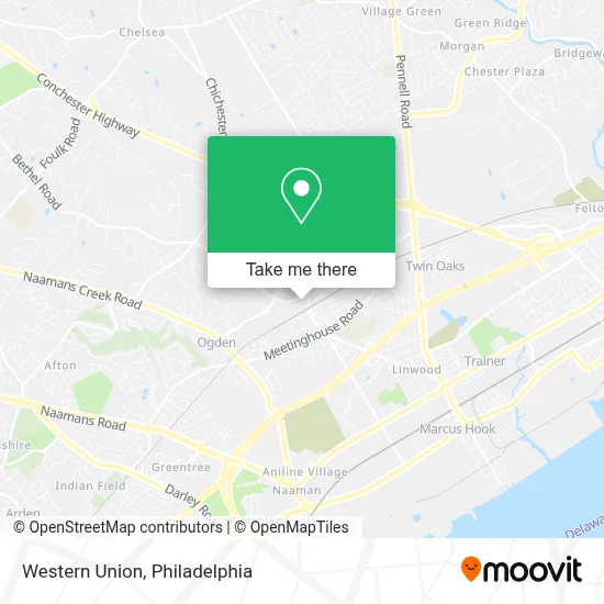 Western Union map