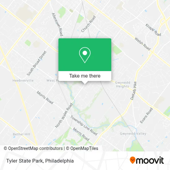 Tyler State Park map