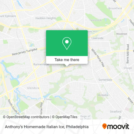 Anthony's Homemade Italian Ice map