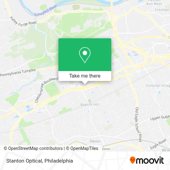 Stanton Optical map