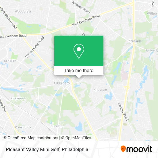 Pleasant Valley Mini Golf map