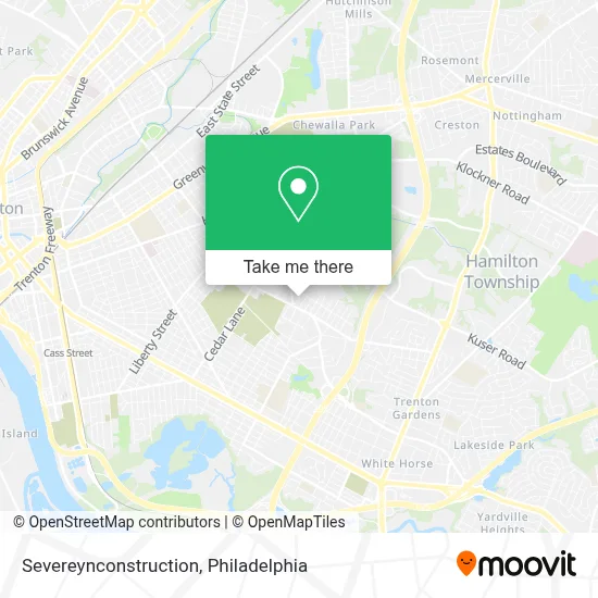 Severeynconstruction map