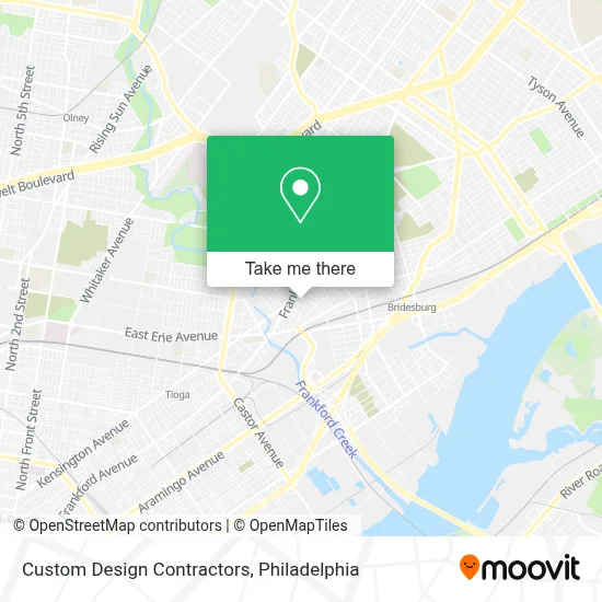 Custom Design Contractors map
