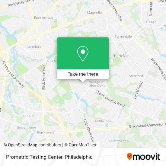 Prometric Testing Center map