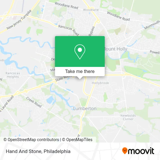 Hand And Stone map