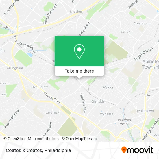 Coates & Coates map