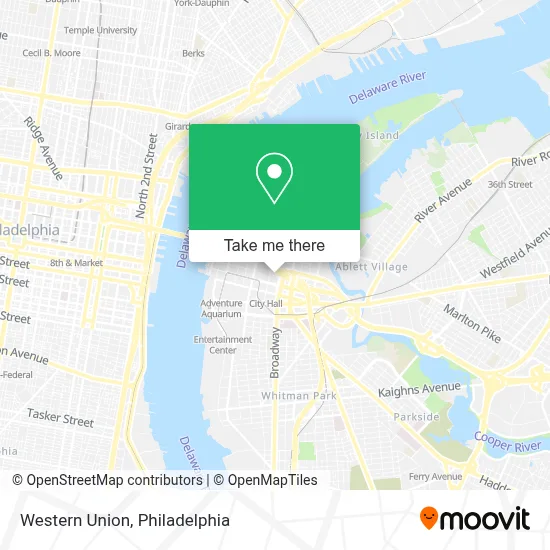 Western Union map