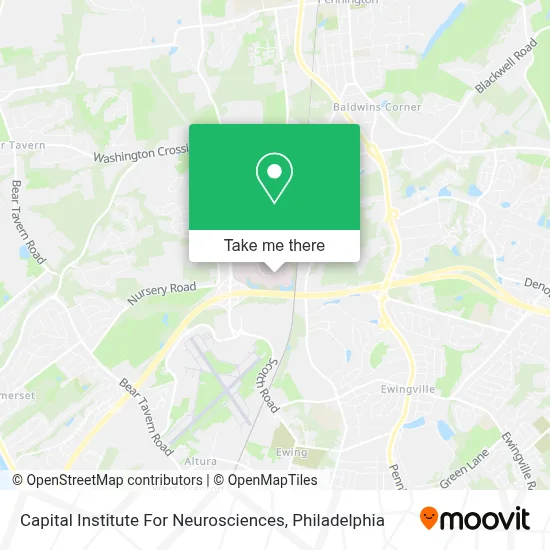 Capital Institute For Neurosciences map