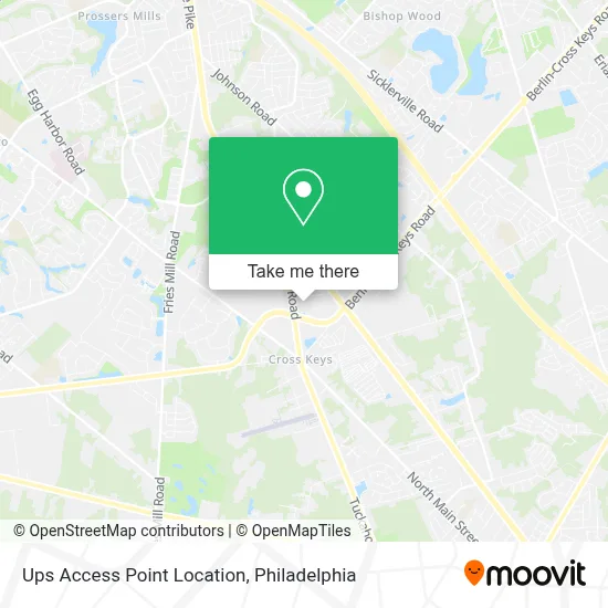 Ups Access Point Location map