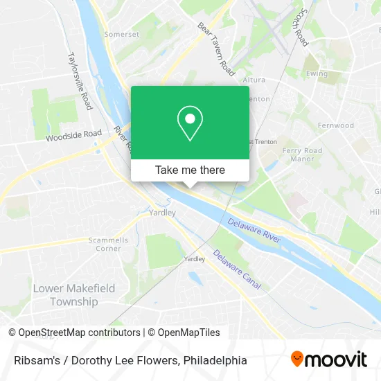 Ribsam's / Dorothy Lee Flowers map