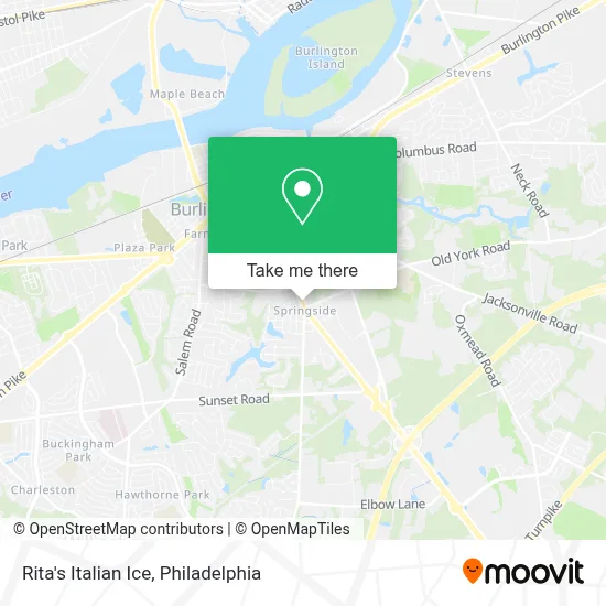Rita's Italian Ice map