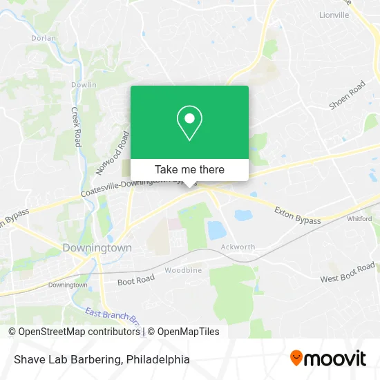 Shave Lab Barbering map